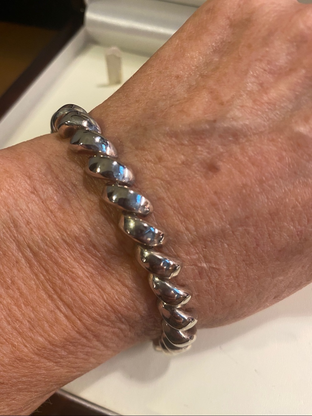 Italian Sterling Silver Chunky Twist Bracelet 925 – 17.5g Bold Link Italy